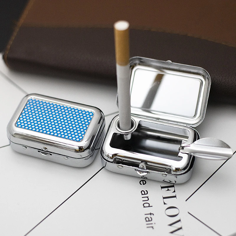 Ashtray with Lockable Lid Portable Metal Desktop Ash Case Outdoor Pocket Ashtray
Ashtray with Lockable Lid Portable Metal Desktop Ash Case Outdoor Pocket Ashtray