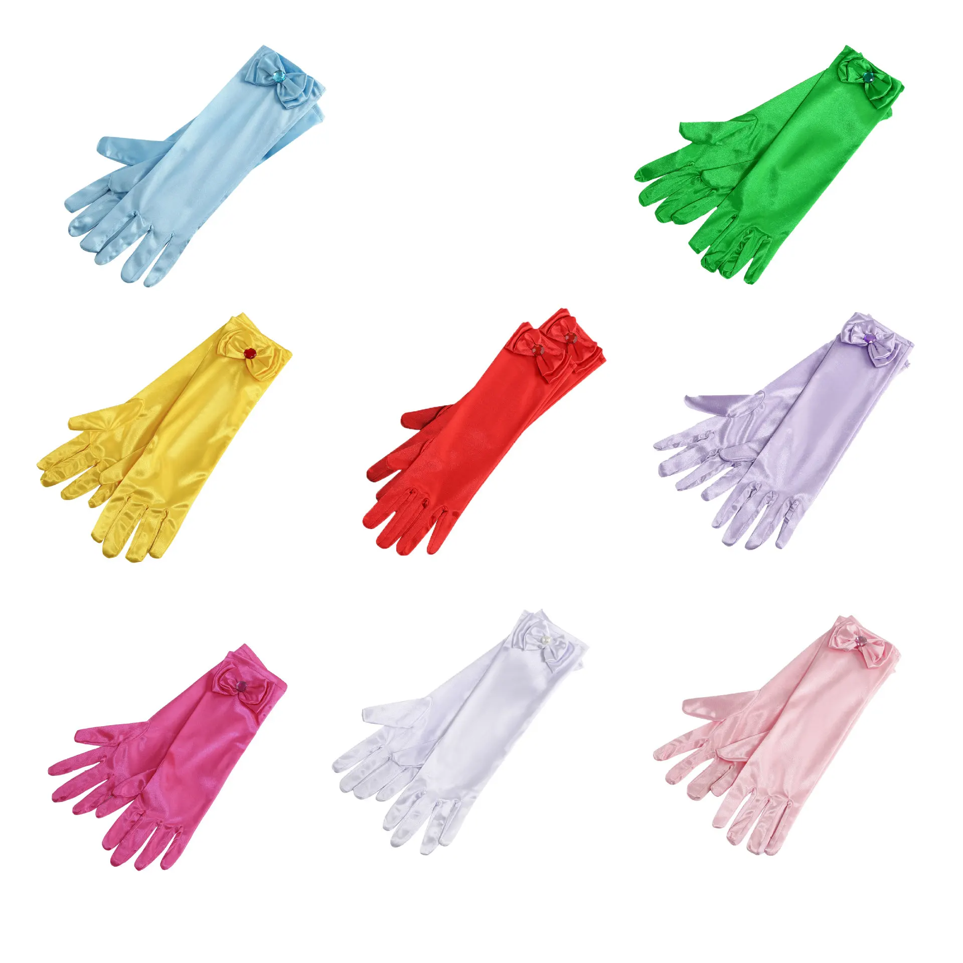 Girls Princess Long Gloves Satin Dress Up Costume Gloves with Bows Candy Color Kids Formal Gloves for 3-8 Years Kids Birthday
Girls Princess Long Gloves Satin Dress Up Costume Gloves with Bows Candy Color Kids Formal Gloves for 3-8 Years Kids Birthday