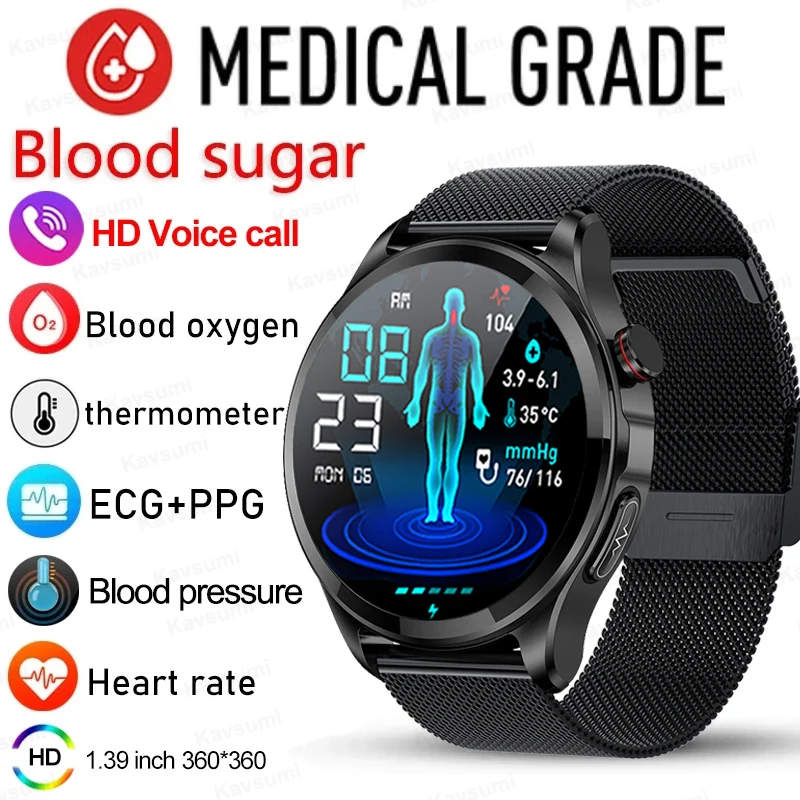 Healthy Blood Sugar Make Call Smartwatch 1.39 -inch 360*360 HD Large Screen ECG SmartWatch Monitoring Non-invasive Blood Glucose
Healthy Blood Sugar Make Call Smartwatch 1.39 -inch 360*360 HD Large Screen ECG SmartWatch Monitoring Non-invasive Blood Glucose