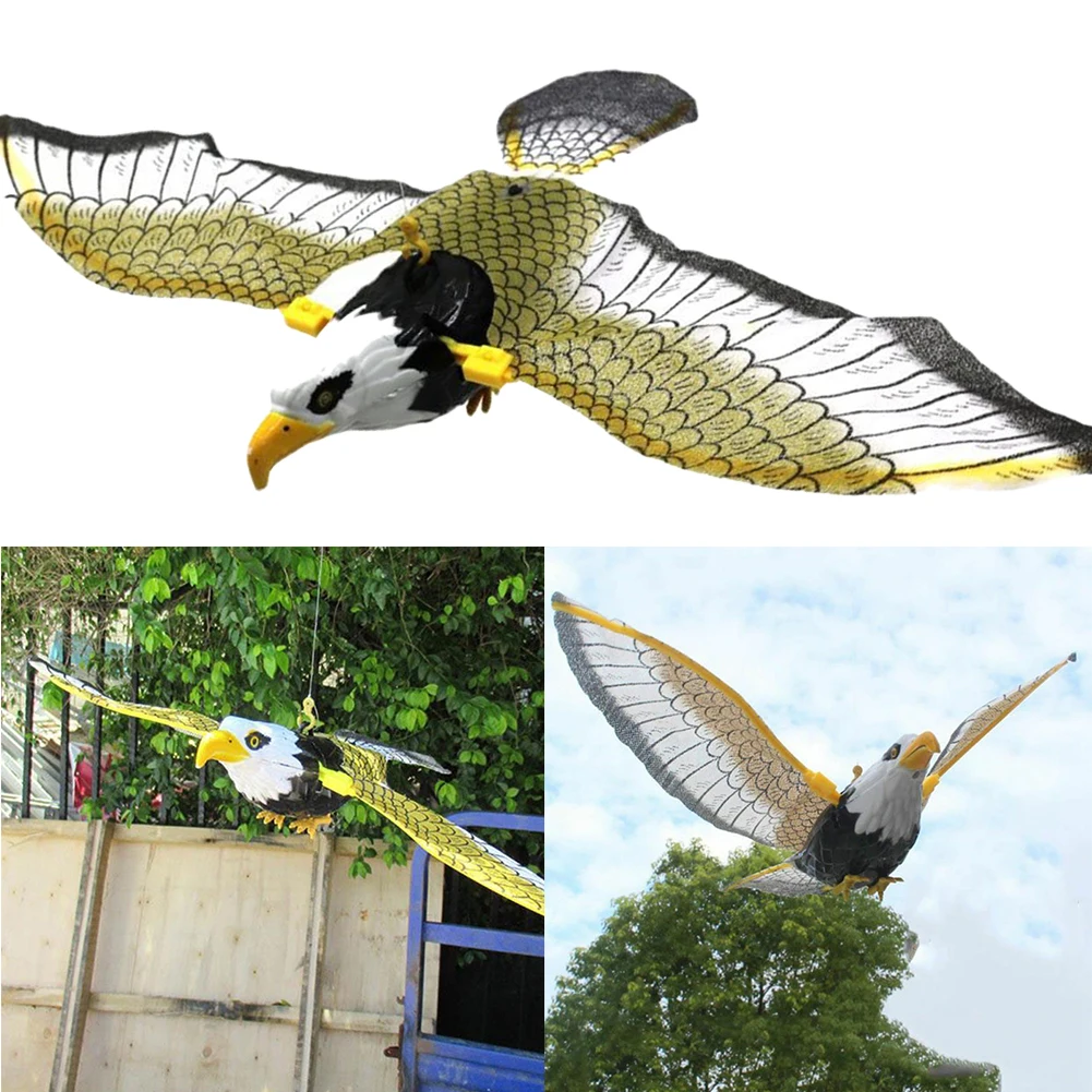 Simulated Flying Hawk Bird Electric Expulsion Tool Scarer Deterrent Repellent Hunting Garden Decoration Hanging Eagle 43x25cm
Simulated Flying Hawk Bird Electric Expulsion Tool Scarer Deterrent Repellent Hunting Garden Decoration Hanging Eagle 43x25cm