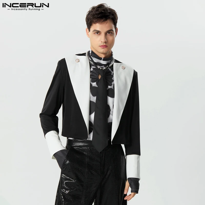 INCERUN Tops 2023 Fashion Men's Metal Button Design Suit Coats Casual Hot Sale Cropped Contrast Color Long Sleeved Blazer S-5XL
INCERUN Tops 2023 Fashion Men's Metal Button Design Suit Coats Casual Hot Sale Cropped Contrast Color Long Sleeved Blazer S-5XL