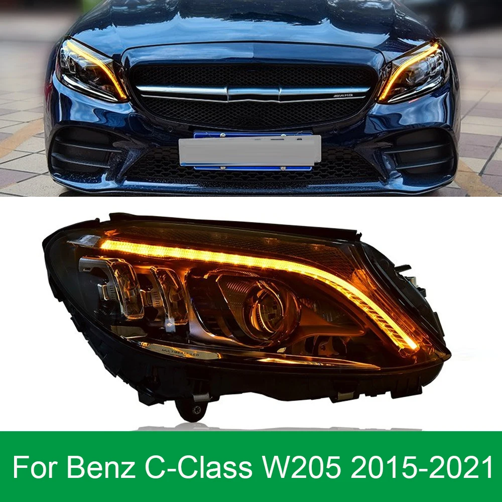 Сборная фара для Benz 2015-2021 W205, фара головного света с разными лучами света, C63, C300, C180, C200, C260, новый динамический сигнал поворота
Сборная фара для Benz 2015-2021 W205, фара головного света с разными лучами света, C63, C300, C180, C200, C260, новый динамический сигнал поворота
