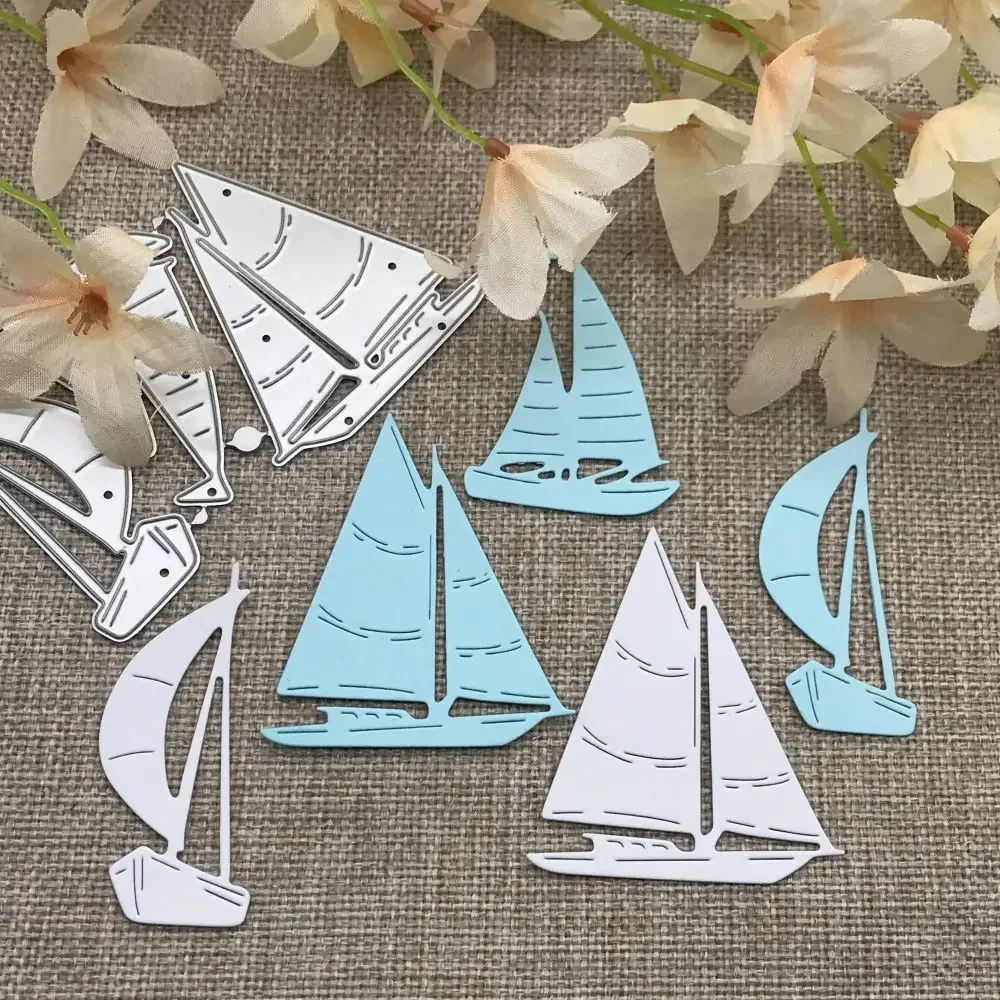 

Sailboat decoration Metal Cutting Dies Stencils For DIY Scrapbooking Decorative Embossing Handcraft Die Cutting Template Mold