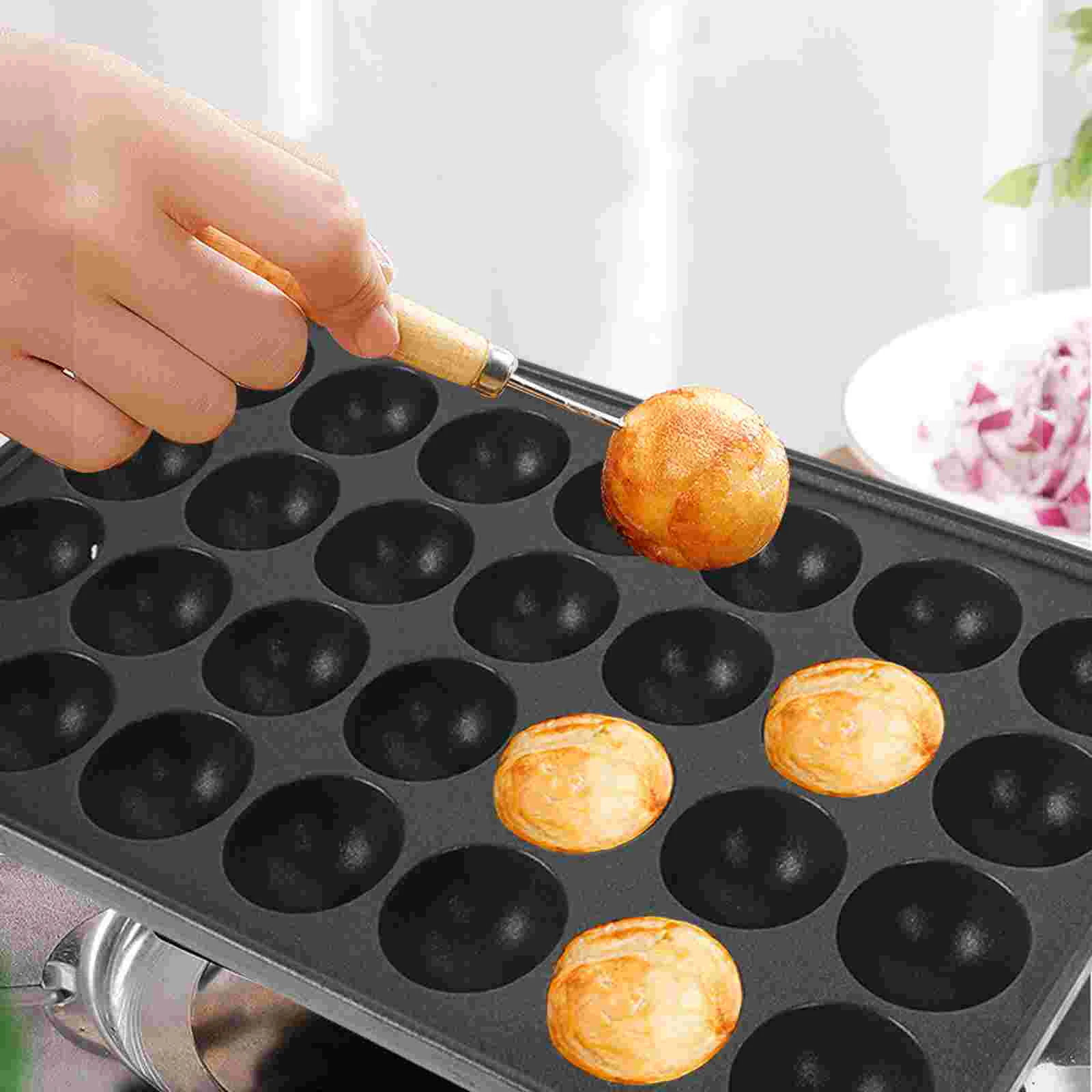 Takoyaki Maker Pan Mold Grill Tray Octopus Baking Plateegg Pancake Pancakesjapanese Mini Tool Cookingfood Stick Kitchen 
Takoyaki Maker Pan Mold Grill Tray Octopus Baking Plateegg Pancake Pancakesjapanese Mini Tool Cookingfood Stick Kitchen