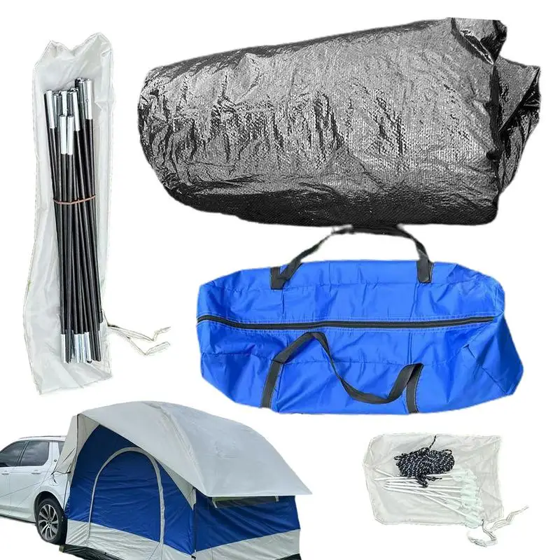 

Car Camping Tailgate Tent Outdoor Awning Tent Double-Layer Rainproof Suv Tent Sun Protection Trunk Canopy Auto Rooftop Tent