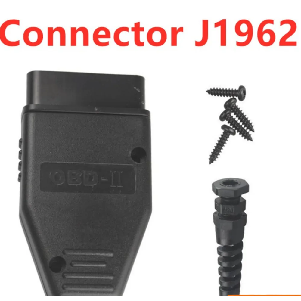 

10pcs/Lot Fast Shipping! 16Pin Adapter OBD2 OBDII Male Connector J1962 Plug Adapter Wiring Connector Diagnostic Tool