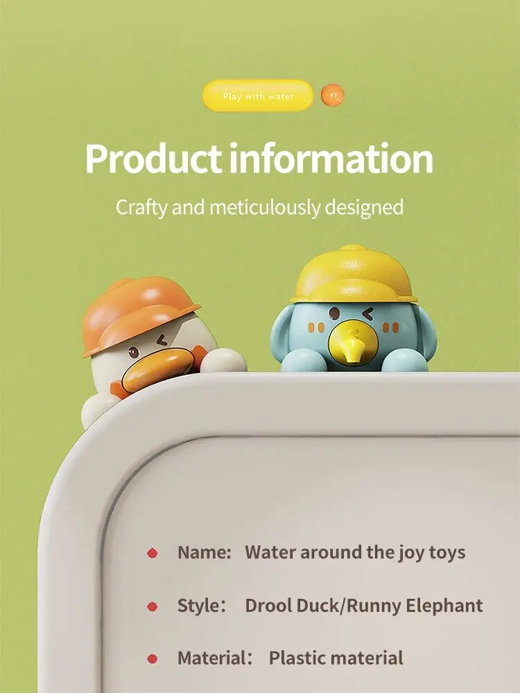 Bath Bathtub Toys for Toddlers 1 2 3 Years Old Duck Rotatable Waterwheel Bathroom Strong Suckers Water Scoop Fun Bath Toys Gifts Bath Bathtub Toys for Toddlers 1 2 3 Years Old Duck Rotatable Waterwheel Bathroom Strong Suckers Water Scoop Fun Bath Toys Gifts
