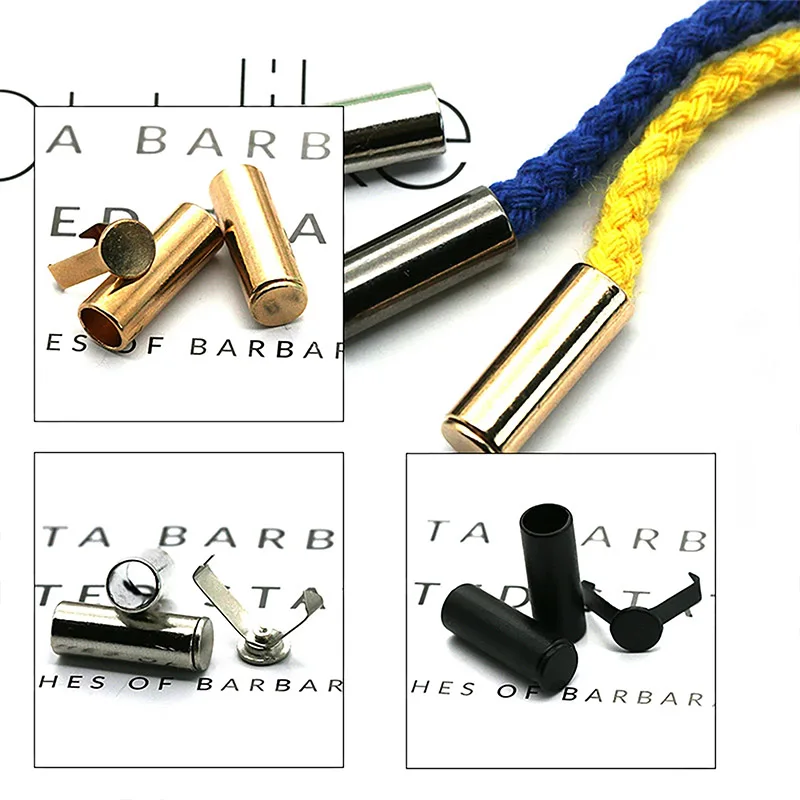 5 Sets Lanyard End Tip Caps Metal Buckle Detachable Cord Ends Lock Stoppers For Shoelace Sportswear Apparel Rope Accessories 
5 Sets Lanyard End Tip Caps Metal Buckle Detachable Cord Ends Lock Stoppers For Shoelace Sportswear Apparel Rope Accessories