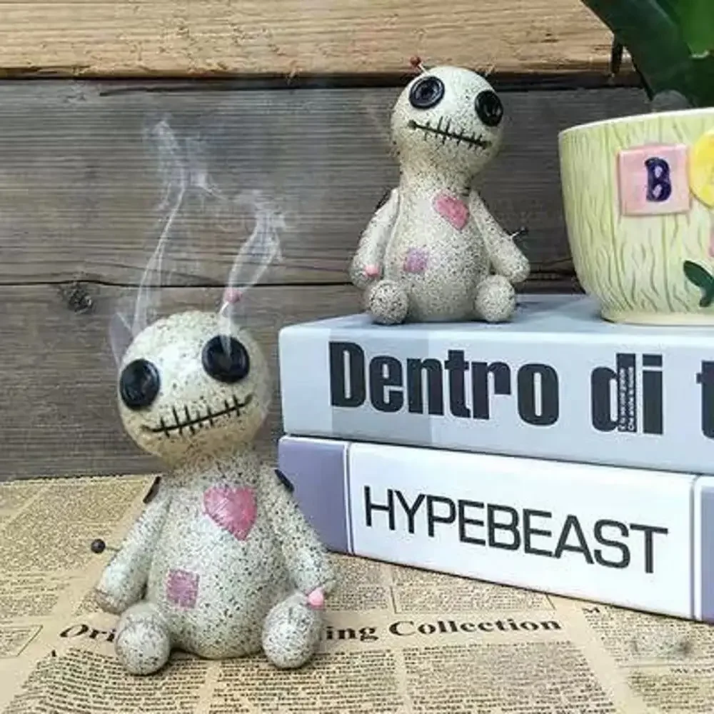 Voodoo Doll Censer Cartoon Incense Burner Desktop Ornaments Home Decoration Halloween Supplies Aromatherapy Photo Props
Voodoo Doll Censer Cartoon Incense Burner Desktop Ornaments Home Decoration Halloween Supplies Aromatherapy Photo Props