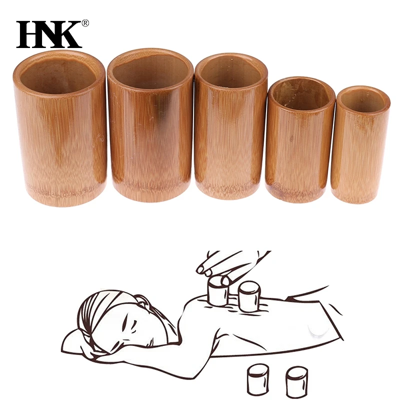 

1PCS Natural Bamboo Wood Anti Cellulite Massage Vacuum Acupuncture Cupping Suction Cup