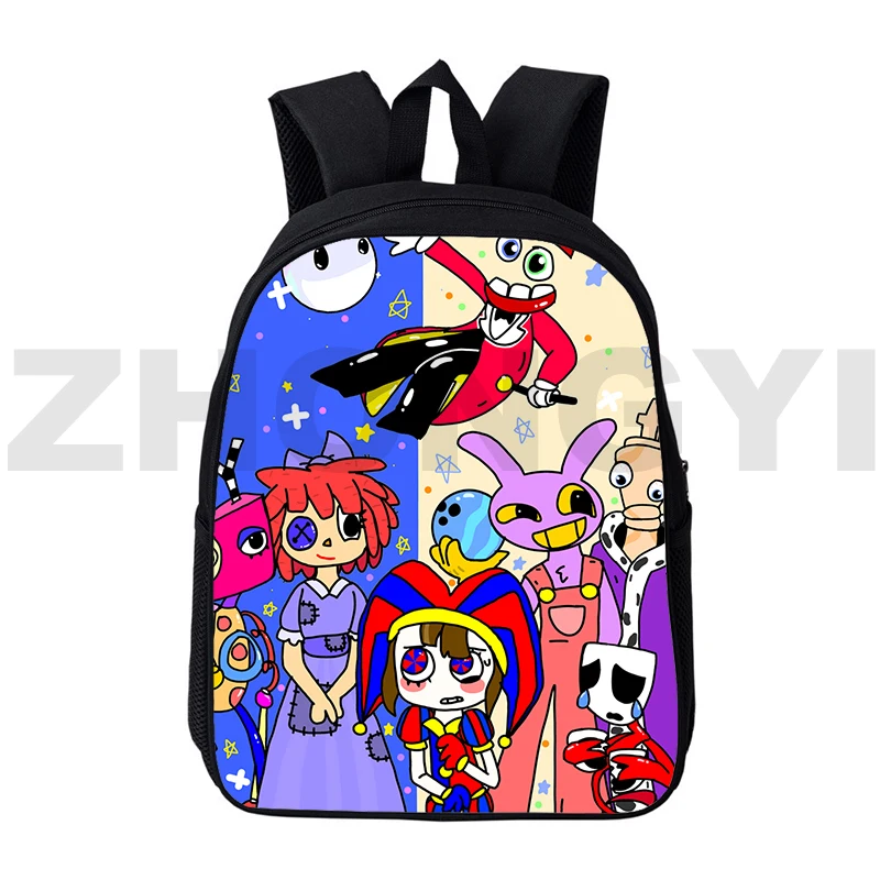 

Hot Cartoon The Amazing Digital Circus Backpacks Men Travel Laptop Bag 12/16 Inch Students Kids Cute Bookbag 3D Anime Schoolbags