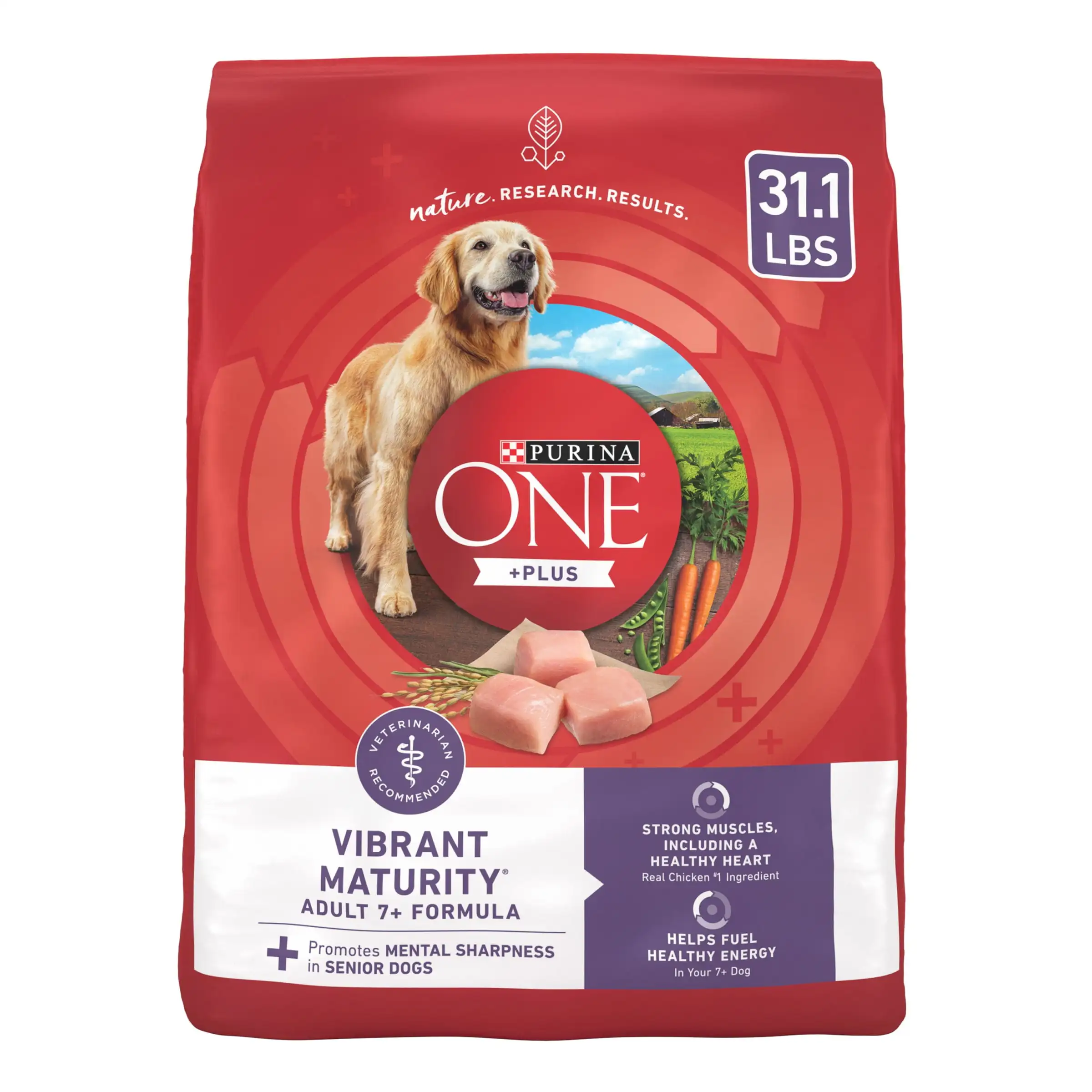 Dry Dog Food for Senior Dogs Vibrant Maturity Adult 7 Plus, Real Chicken, 31.1 lb Bag
Dry Dog Food for Senior Dogs Vibrant Maturity Adult 7 Plus, Real Chicken, 31.1 lb Bag