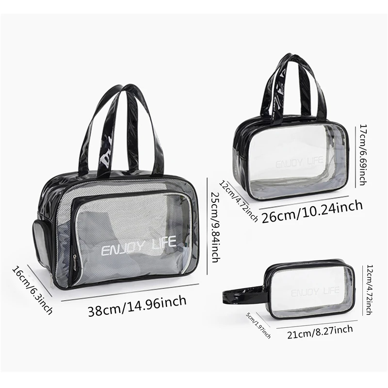 Large Capacity Swimming Bag Waterproof Wash Bags Women Travel Transparent Makeup Pouch Cosmetic Storage Organizer
Large Capacity Swimming Bag Waterproof Wash Bags Women Travel Transparent Makeup Pouch Cosmetic Storage Organizer