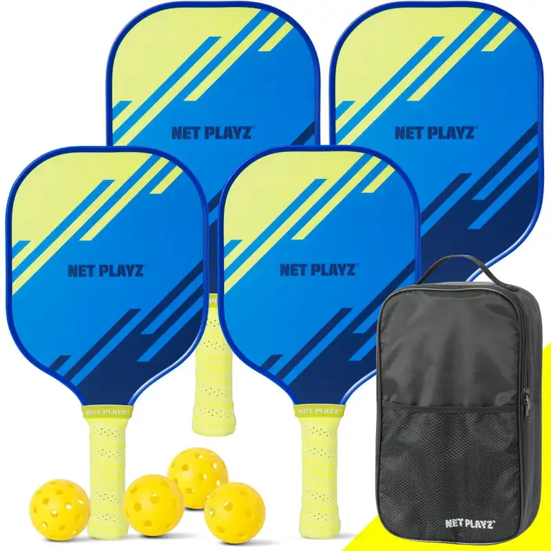 Pickleball Paddles Family Set, , 2 Kid-Size 2 Adult-Size USAPA Approved, Blue, Yellow, Fiberglass
Pickleball Paddles Family Set, , 2 Kid-Size 2 Adult-Size USAPA Approved, Blue, Yellow, Fiberglass