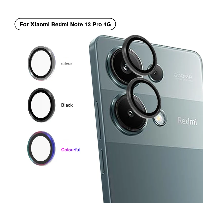 

Aluminum Alloy Tempered Glass Camera Ring for Xiaomi Poco M6 Pro M6pro 4G Lens Protective Screen Protector On poko Little M 6Pro