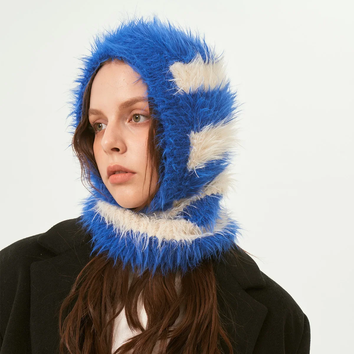 

Winter Unisex Imitation Mink Hair Beanies Hats For Women Neck&Face Scarf Hood Bib Balaclava Skullies Hat Men Hooded Caps Bonnet