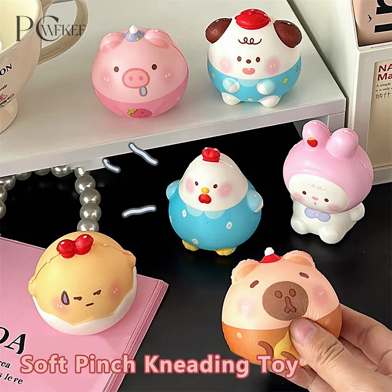 

Cute Capybara Squeeze Toy Cartoon Rabbit Pig Fidget Toy Squishy Pinch Kneading Toy Stress Reliever Toy Kid Party Favor