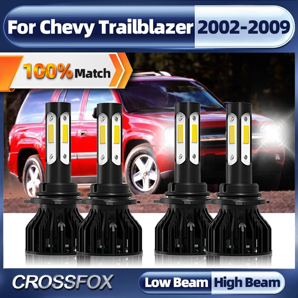 Canbus LED Headlight 240W 40000LM 9005 HB3 9006 HB4 Turbo Lamp 6000K Car Light For Chevy Trailblazer 2002-2006 2007 2008 2009 
Canbus LED Headlight 240W 40000LM 9005 HB3 9006 HB4 Turbo Lamp 6000K Car Light For Chevy Trailblazer 2002-2006 2007 2008 2009