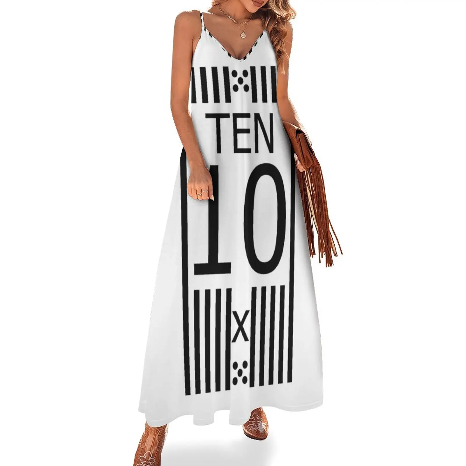 

Number ten, 10, x платье без рукавов Женская одежда 2024 Новые поступления женские длинные платья
