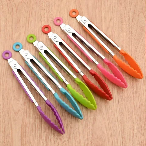 silicone 8 Inch spaghetti salad toast barbecue meat long flat tongs tool for kitchen cooking tools food tongs Stainless Handle
silicone 8 Inch spaghetti salad toast barbecue meat long flat tongs tool for kitchen cooking tools food tongs Stainless Handle