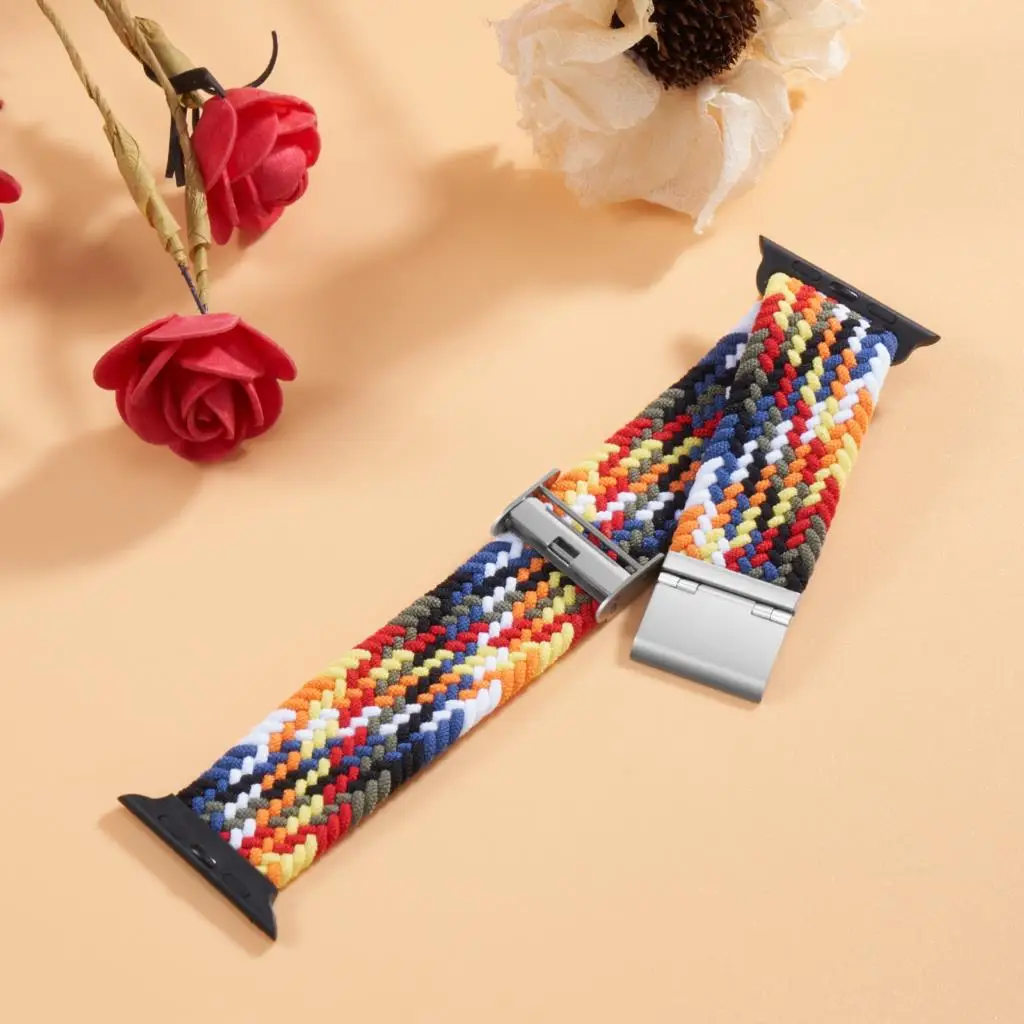 Braided Solo Loop For Apple watch band 45mm 41mm 44mm 40mm 42mm 49mm Elastic Nylon bracelet iWatch serie 3 se 6 7 8 ultra strap Braided Solo Loop For Apple watch band 45mm 41mm 44mm 40mm 42mm 49mm Elastic Nylon bracelet iWatch serie 3 se 6 7 8 ultra strap