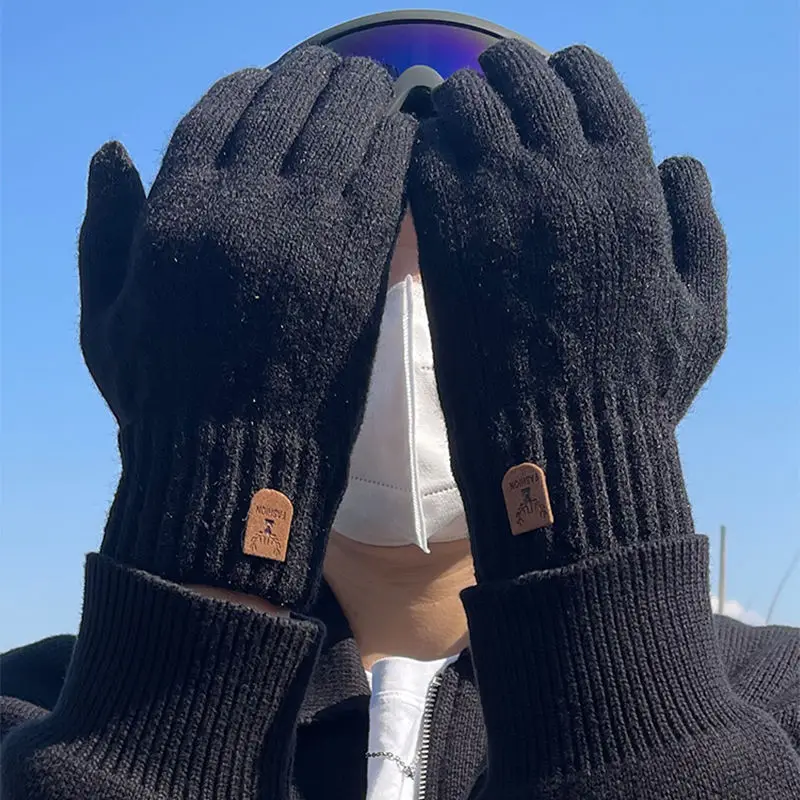 Thickened Men's Gloves for Winter, Cold Protection, Student Hand Protection, Knitted Woolen Gloves, Thermal Gloves
Thickened Men's Gloves for Winter, Cold Protection, Student Hand Protection, Knitted Woolen Gloves, Thermal Gloves