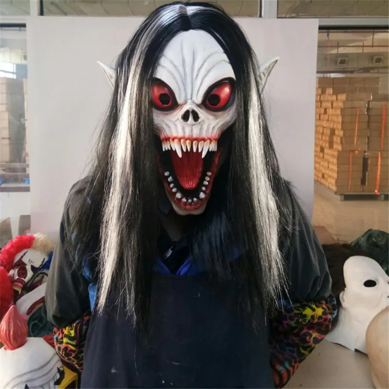 Holiday Supplies Halloween Mask Headdress Vampire Costume Headdress Half Mask Halloween Scary Play Latex Mask
Holiday Supplies Halloween Mask Headdress Vampire Costume Headdress Half Mask Halloween Scary Play Latex Mask