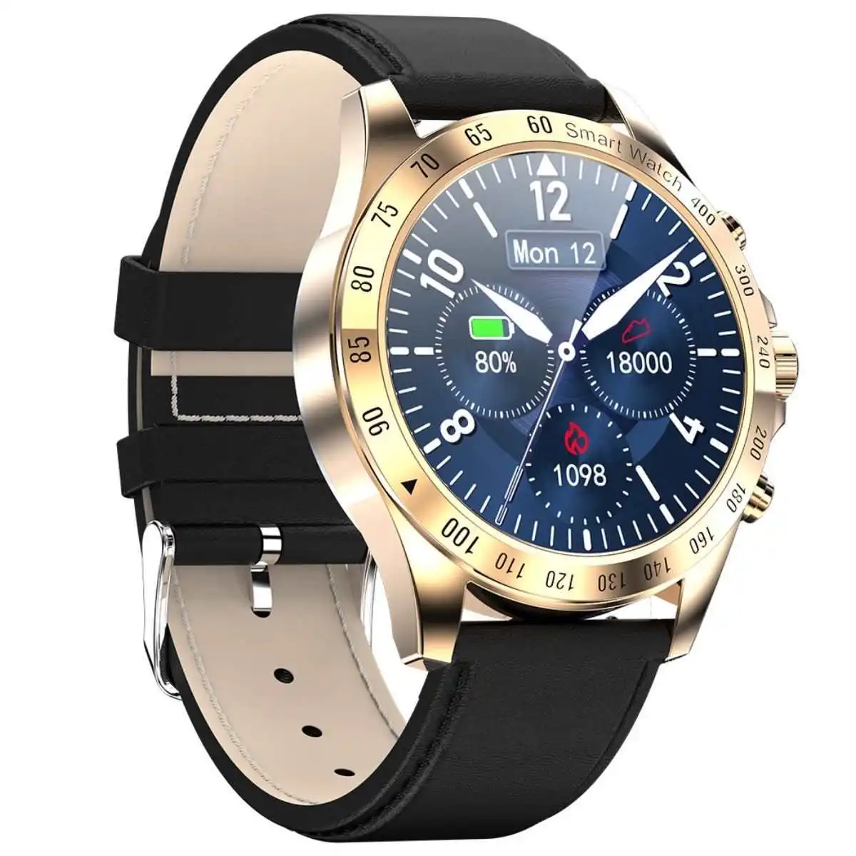 Смарт часы KingWear LW09 Leather с пульсоксиметром и фитнес трекером | Электроника