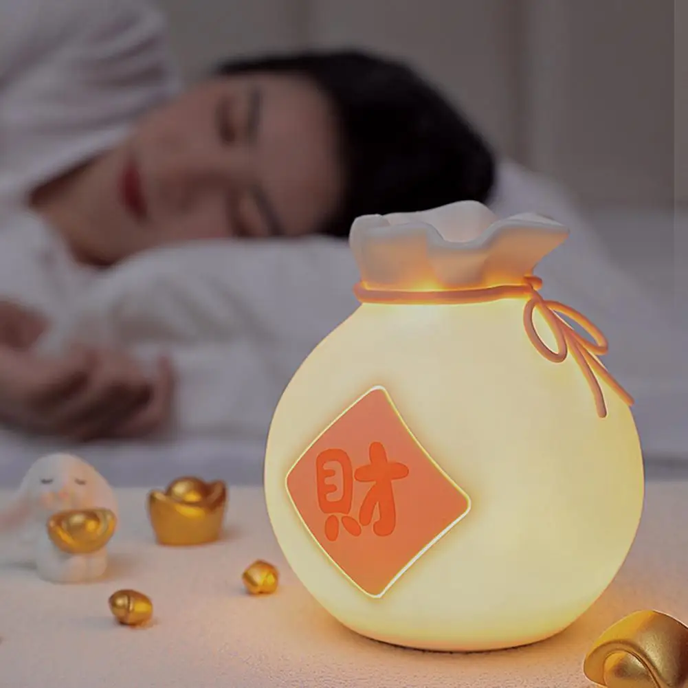 Pinch to Turn on Night Light Rechargeable Led Ambient Light Chinese Lucky Bag Design for Children's Eye-protection for Eyes
Pinch to Turn on Night Light Rechargeable Led Ambient Light Chinese Lucky Bag Design for Children's Eye-protection for Eyes