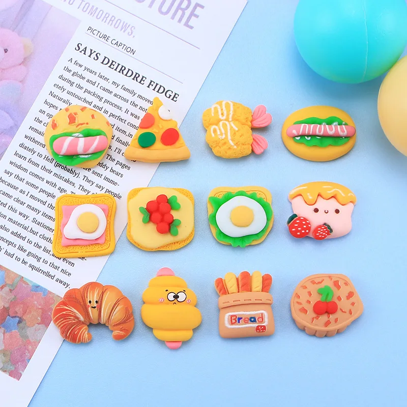 10Pcs New Cute Mini Lovely Cake/Pizza/Bread Flat Back Resin Cabochons Scrapbooking DIY Jewelry Craft Decoration Accessorie
10Pcs New Cute Mini Lovely Cake/Pizza/Bread Flat Back Resin Cabochons Scrapbooking DIY Jewelry Craft Decoration Accessorie