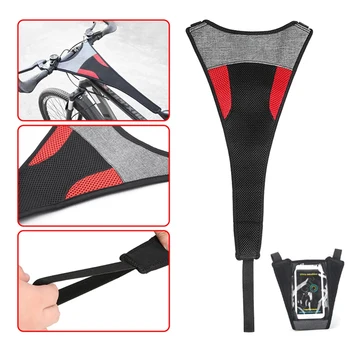 Proteja sua Bicicleta Suada: Faixas de Suor para Bicicletas ThinkRider 13 Bicycle Trainer Frame Cycling 6.0 Touch Screen Anti-Sweat Net Nylon Gym Sports Indoor MTB Bike Block Sweat Strip Elastic