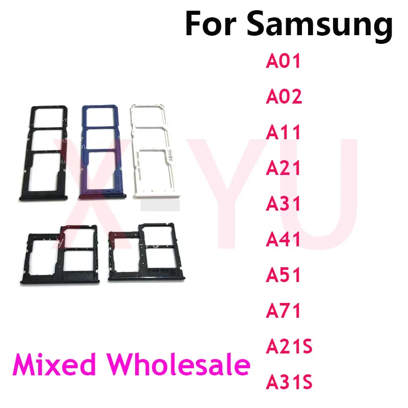 

For Samsung Galaxy A01 A02 A11 A21 A31 A41 A51 A71 A21S A31S SIM Card Tray Holder Slot Adapter Replacement Repair Parts