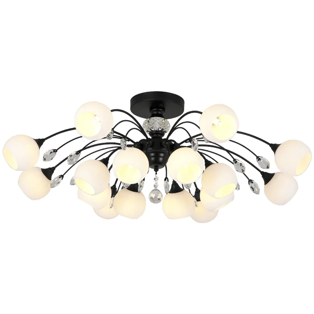 American LED Crystal Light For Home Nordic Living Room Ceiling Lamp Modern Restaurant Bedroom LED Chandelier Lighting Fixtures
American LED Crystal Light For Home Nordic Living Room Ceiling Lamp Modern Restaurant Bedroom LED Chandelier Lighting Fixtures