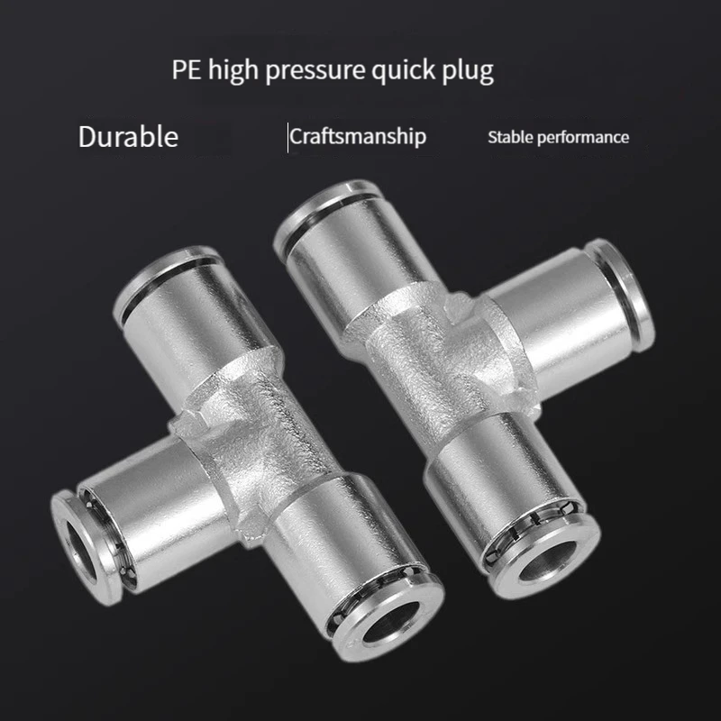 304 stainless steel fast connector PE TEE t-joint high pressure fast connector 4/6/8/10/12/16
304 stainless steel fast connector PE TEE t-joint high pressure fast connector 4/6/8/10/12/16