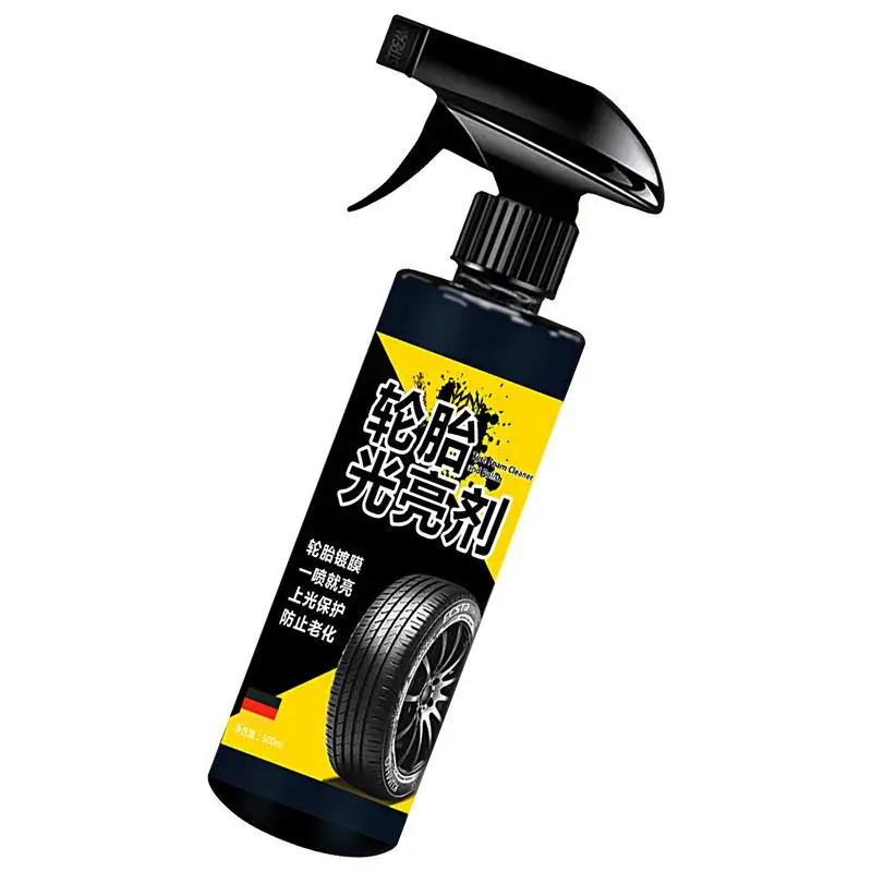 

Tire Spray 500ml High Shine Tire Dressing User Friendly Spray UV Protection Ensures Precise Shine & Minimal Overspray Spray For