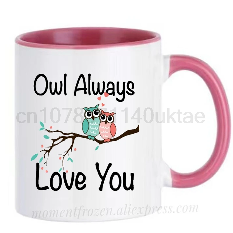 

Owl Coffee Mugs for Lover Boyfriend Girlfriend Ceramic Travel Cups Drinkware Tableware Coffeeware Husband Wife Valentines Gifts