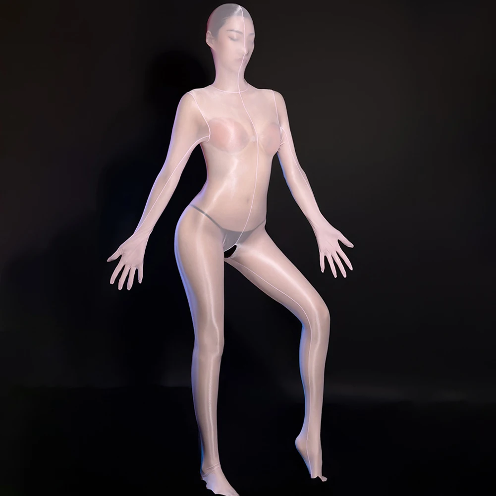 Women Sexy Bodysiuts Sheer Shiny Glossy Jumpsuits Oily Transparent Full Bodystocking Crotchless Erotic Lingerie Open Crotch
Women Sexy Bodysiuts Sheer Shiny Glossy Jumpsuits Oily Transparent Full Bodystocking Crotchless Erotic Lingerie Open Crotch
