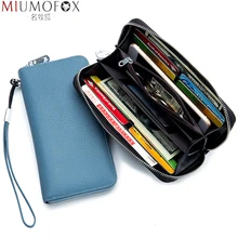 100% Genuine Leather Wallet Women's Clutch Long Zipper Multi-function Credit Card ID Holder Bag Wallet RFID Blocking Men Purses
100% Genuine Leather Wallet Women's Clutch Long Zipper Multi-function Credit Card ID Holder Bag Wallet RFID Blocking Men Purses