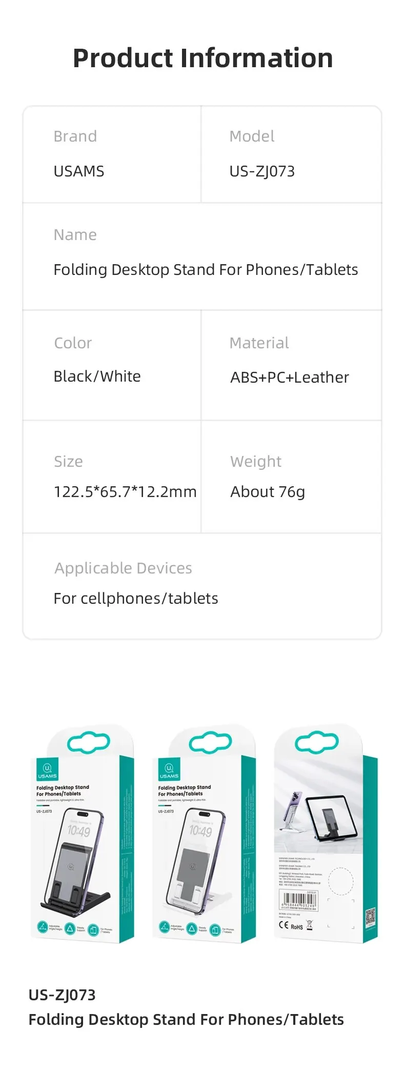 US-ZJ073 Telescopic Foldable Phablet Desktop Stand 9 Mallzona S76a6022861b1410c80447e69140f2d06z US-ZJ073 Telescopic Foldable Phablet Desktop Stand Mallzona