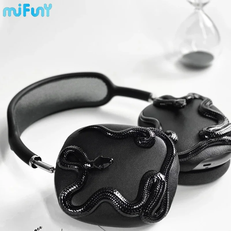 

MiFuny Gothic Snake Series Airpods Max Case Original Earphone Protective Case Airpodsmax with 3D Printing Y2k Decoration Gifts