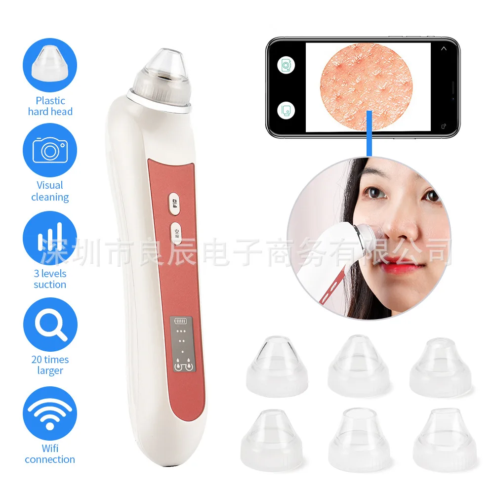 New WiFi HD Visual Electric Blackhead Removal Device Pore Removing Acne Face Cleaning Facial Instrument Facial Cleaner
New WiFi HD Visual Electric Blackhead Removal Device Pore Removing Acne Face Cleaning Facial Instrument Facial Cleaner