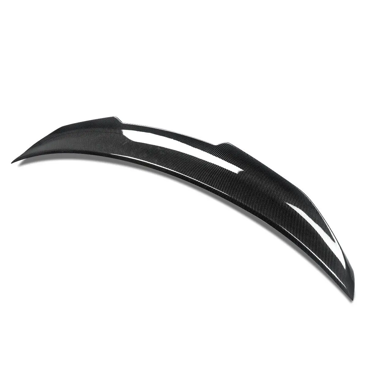 Rear Lip Trunk Spoiler Wing For 14-24 Infiniti Q50 Sedan PSM Carbon Fiber Style Rear Lip Trunk Spoiler Wing For 14-24 Infiniti Q50 Sedan PSM Carbon Fiber Style