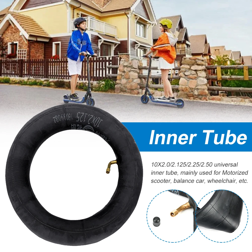 10'' Electric Scooter Inner Tube Rubber 10X2/2.125/2.50 With Bent Valve For Gas Scooter Electric Scooter Tricycle Kid Bike Parts
10'' Electric Scooter Inner Tube Rubber 10X2/2.125/2.50 With Bent Valve For Gas Scooter Electric Scooter Tricycle Kid Bike Parts