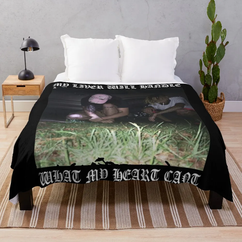 

MY LIVER WILL HANDLE WHAT MY HEART CANT (white) Classic Throw Blanket Thermals For Travel funny gift Blankets
