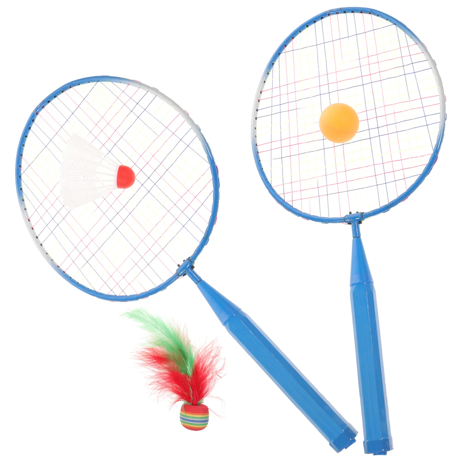 

Tennis Rackets Balls Set Badminton Racquet Parent- Child Interactive Games Outdoor Sports Toys for Children Kids ( )