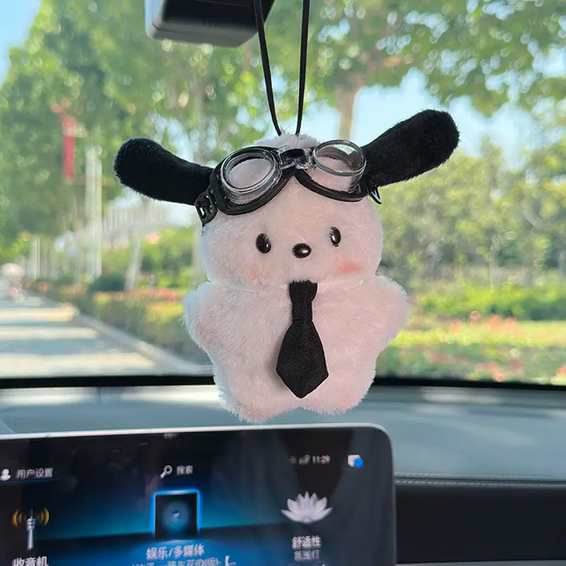 

Kawaii Pochacco Plush Keychain Dolls Toys Cute Sanrio Stuffed Plush Pendant Car Accessories Cartoon Bag Pendant Christmas Gifts