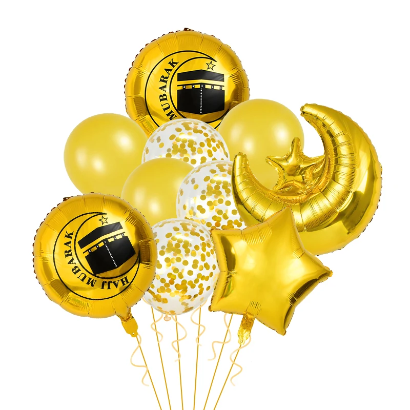10pcs EID Mubarak Balloon Islam Muslim Moon Star Foil Balloon Ramadan Kareem Festival Decoration Supplies Eid Al Adha Party Gift
10pcs EID Mubarak Balloon Islam Muslim Moon Star Foil Balloon Ramadan Kareem Festival Decoration Supplies Eid Al Adha Party Gift