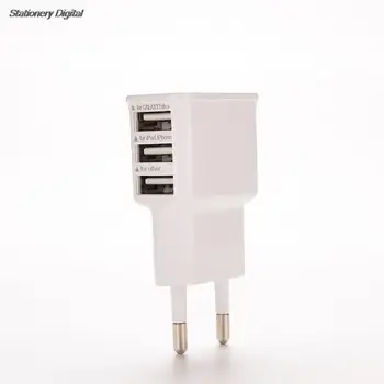 3-port USB Power Adapter For iPhone 6 5S 5 4S for Samsung Galaxy S5 S6 S7 5V 2A EU Multi USB Charger Device Plug For Oneplus