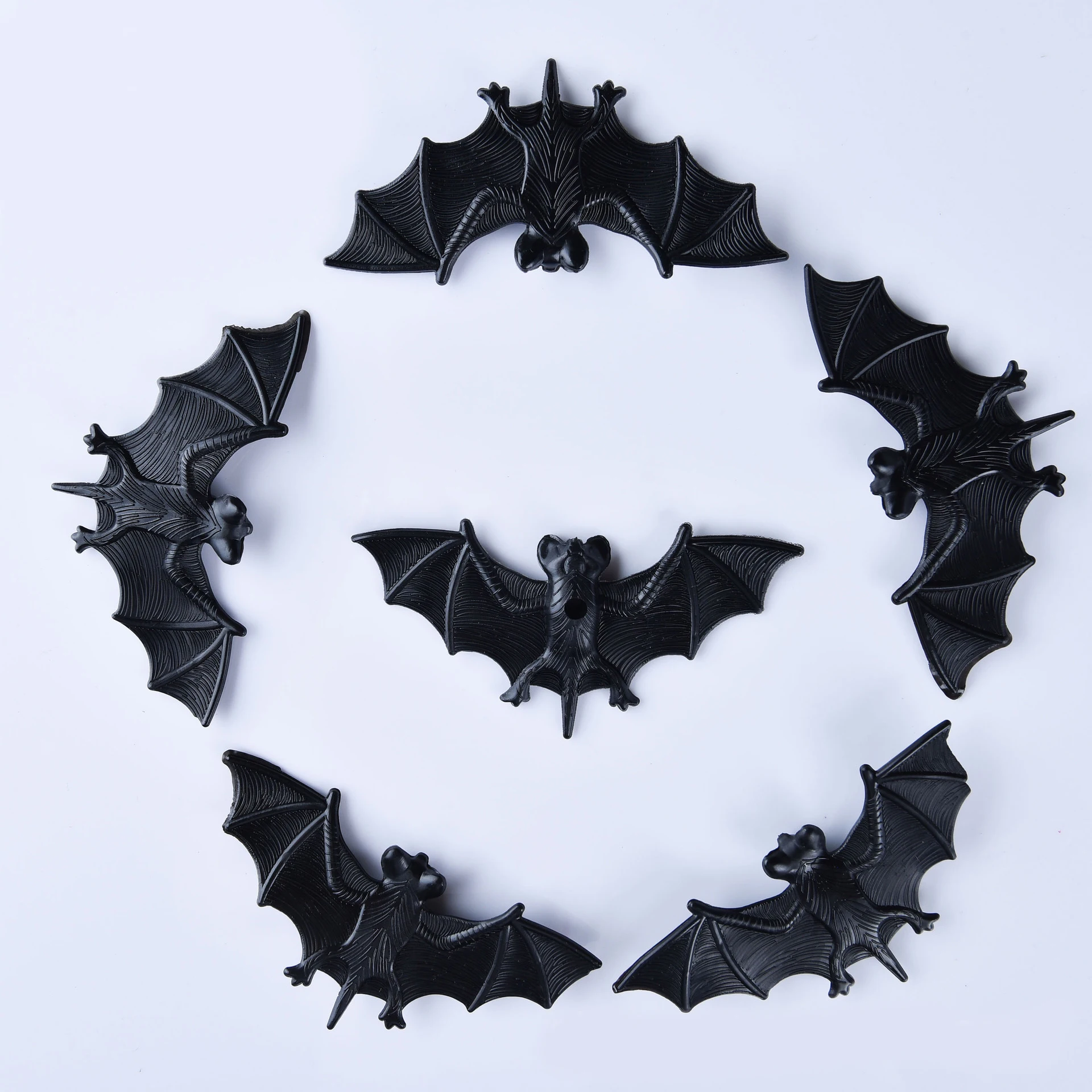 

10/20PCS Simulation Bat Model Halloween Tricky Props Realistic Plastic Bat Insect Prank Horror Funny Trick Toy Decorations Gift