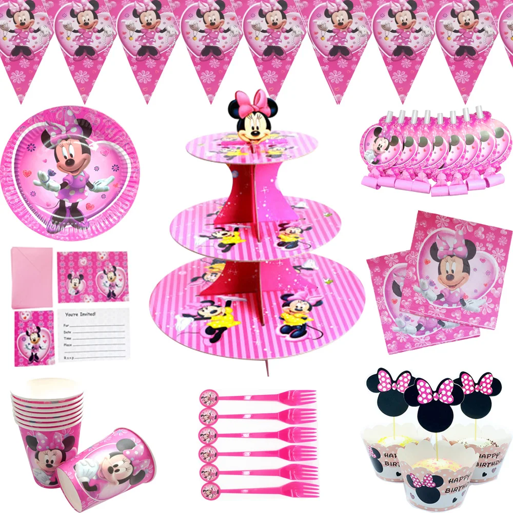 Minnie Mouse Theme Baby girl Birthday Party Supplies Minnie Cup Plate Kid Girl Baby Party Decoration Disposable Tableware Decor
Minnie Mouse Theme Baby girl Birthday Party Supplies Minnie Cup Plate Kid Girl Baby Party Decoration Disposable Tableware Decor